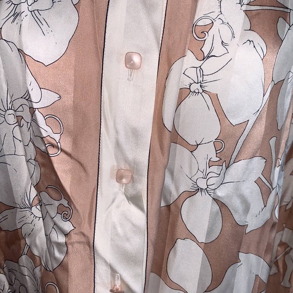 STARINGTON 100% Silk Floral Print Long Sleeve Blouse - Picture 4 of 9